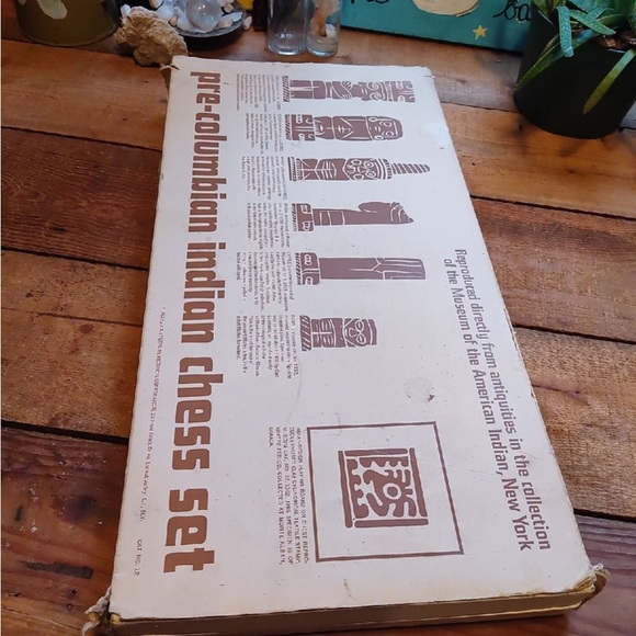 1963 Pre Columbian Indiana Chess Set-carved stone - Picture 1 of 9